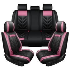 Leather Car Seat Cover For Honda Crv Cr-v Suv Front Rear Seat Protector