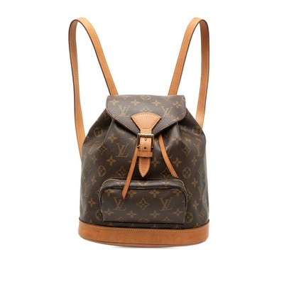 Louis Vuitton Monogram Montsouris MM Pre-Loved Backpack Brown