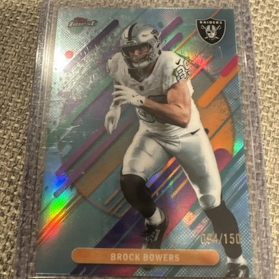 2025 Topps Finest Football Brock Bowers /150 Sky Blue Rare