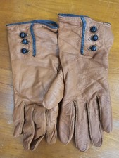 Vintage Grandoe Leather Driving Gloves M Brown