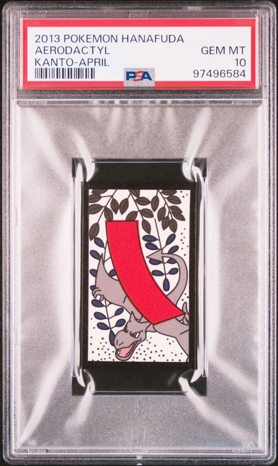 2013 POKEMON HANAFUDA AERODACTYL KANTO-APRIL PSA10