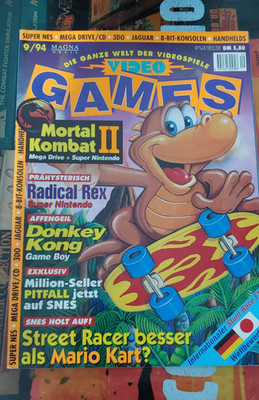 Video Games 9/94 1994 (Nintendo NES/SNES, Sega Mega Master) Magazin + Poster