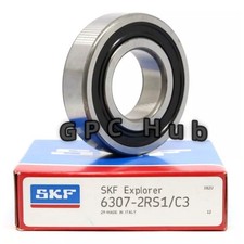 1PC NEW SKF 6307-2RS1 C3 DEEP GROOVE BALL BEARING, RUBBER SEALED 35x80x21 mm