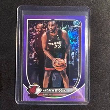👟LQ 2025-26 BOWMAN CHROME PURPLE REFRACTOR /250 ANDREW WIGGINS