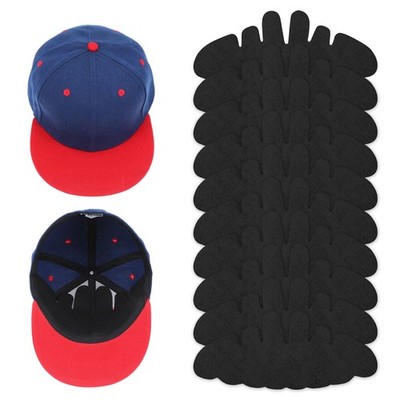 HJZHII 10Pcs Baseball Caps Inserts, Washable Hat Felt Shapers Medium, Black