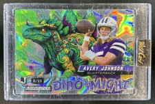2024 Wild Card Alumination DinoMight Avery Johnson Stegosaurus Lava Green #/15