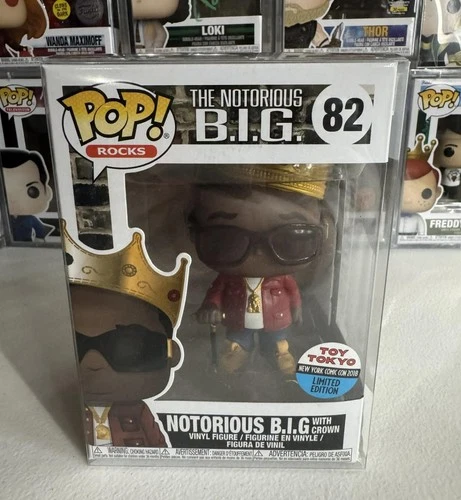 Funko Pop! Rocks Notorious B.I.G with Crown #82 Toy Tokyo NYCC 2018 Vinyl Figure