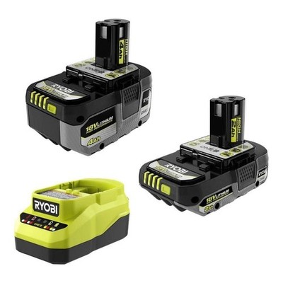 RYOBI ONE+ 18V Starter Kit w/2.0Ah & 4.0Ah Battery and Charger