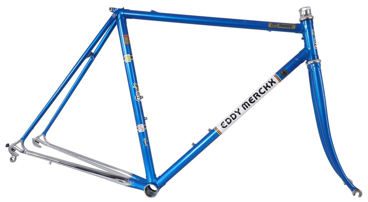 Eddy Merckx Century Steel Road Frameset 53cm BLUE Columbus TSX