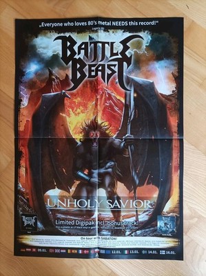 Battle Beast Unholy Savior POSTER Heavy Metal Power Metal