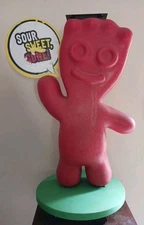 Sour Patch Kids Character Candy Store Display W/ Rolling Wheels NO Storage Tray