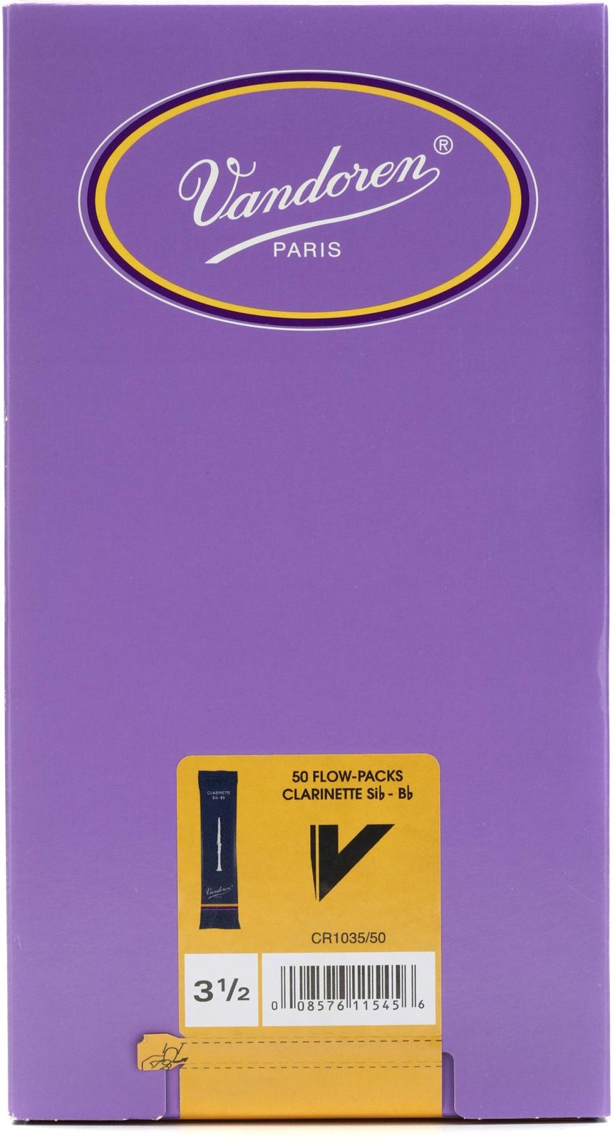 Vandoren CR103550 - Традиционные язычки для кларнета Bb - 35 упаковка из 50 штук 23190₽