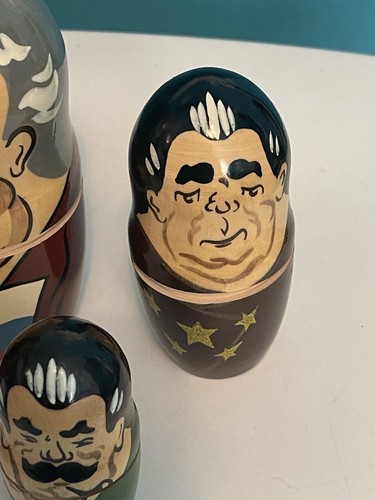 Wooden Nesting Dolls , Vintage 5 Total - Picture 6 of 10