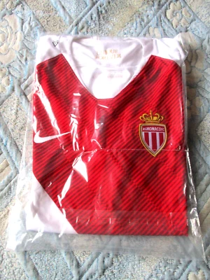 Maillot shirt jersey trikot ancien AS MONACO 2018-2019 NIKE XL ETAT NEUF - Photo 1/4