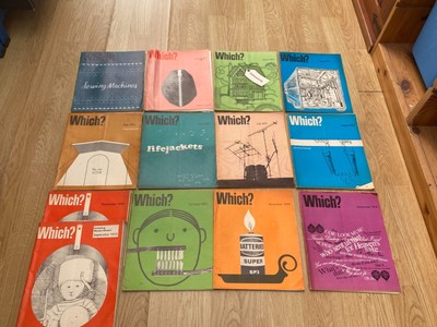 Vintage WELCHE? Britische Verbraucherzeitschriften 1970 13 Ausgaben ganzes Jahr welche