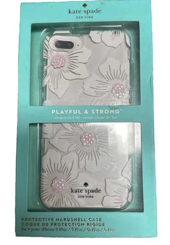 kate spade New York-Protective Case for Apple iPhone 8/7/6 Plus Floral Clear - Picture 2 of 4