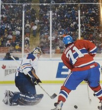 CLASSIC HOCKEY PHOTO PRINT WINTER CLASSIC EDMONTON MONTREAL BILL RANDFORD