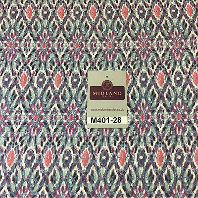 Künstlerischer Mayflower High Street glatter Chiffon bedruckter Stoff 58" M401-28 Mtex