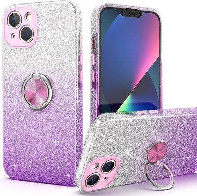 iPhone 13 Case Glitter Ring Holder Kickstand Magnetic Protective Durable Cover
