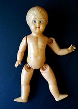 1940s-1950s USSR Russian Soviet Vintage CELLULOID Toy Doll LITTLE GIRL