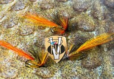 3 V Fly Ultimate Gold Cascade Willie Gunn Double Salmon Flies Size 6, 8 or 10