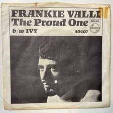 Frankie Valli, The Proud One / Ivy, 7" 45rpm, Vinyl VG