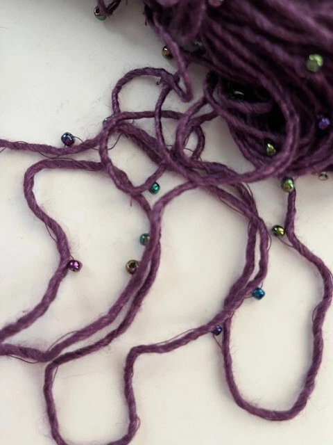 Louisa Harding "Grace" -  one hank hand embellished with beads - purple - Image 2 of 2