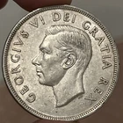 Canada 1949 $1 Silver Dollar Coin - Almost Uncirculated B03