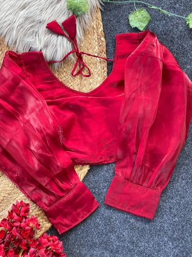 Saree Blouse Readymade Designer Sari Choli Indian Party Wear Bollywood Dress - Picture 35 of 64