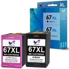 67XL 67 XL Ink Cartridge For HP DeskJet 2700 2755 2852 2855 4152 4155 E Printers