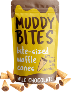 Muddy Bites - Bite-Sized Waffle Cones Filled With Chocolate. New!!! | eBay