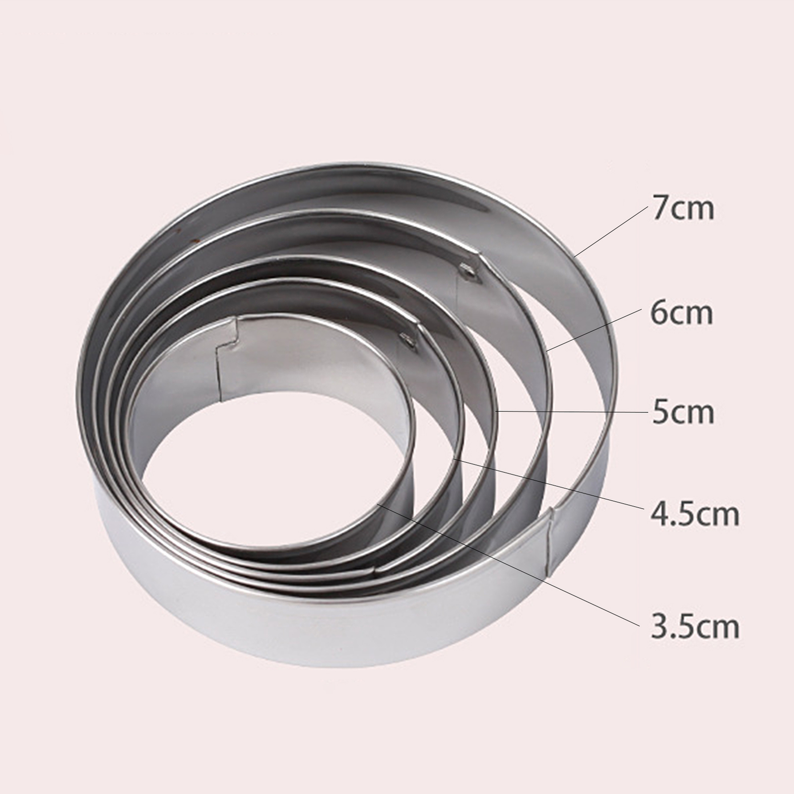 Food Cutting Module Round Heart Shape Square Oval Plastic Mould Pastry Dough Fondant Biscuit Mould (Oval