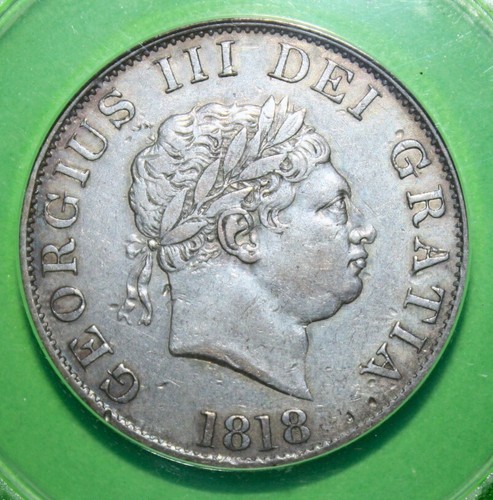 S10 - Great Britain 1/2 Crown 1818 ANACS VF-35 Details Silver Coin - George III