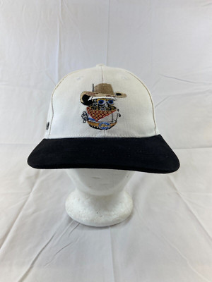 Siemens Simon Cowboy Owl Baseball Cap Buckleback Hat SEBA White Adjustable Wear