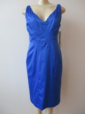 Jones Wear Sleeveless Blue Dress Size 8 Polyester Spandex Zip Closure NWT