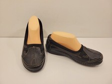Nice Womens CLARKS COLLECTION Black Leather Loafers - Shoe Size US 7.5 M