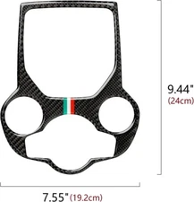 Real Carbon Fiber Shift Multimedia Panel Trim Fits 16-19 Giulia Stelvio 952