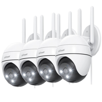 ieGeek 5MP Überwachungskamera Aussen PTZ WLAN Kamera Humanoid Auto-Tracking 2.4G