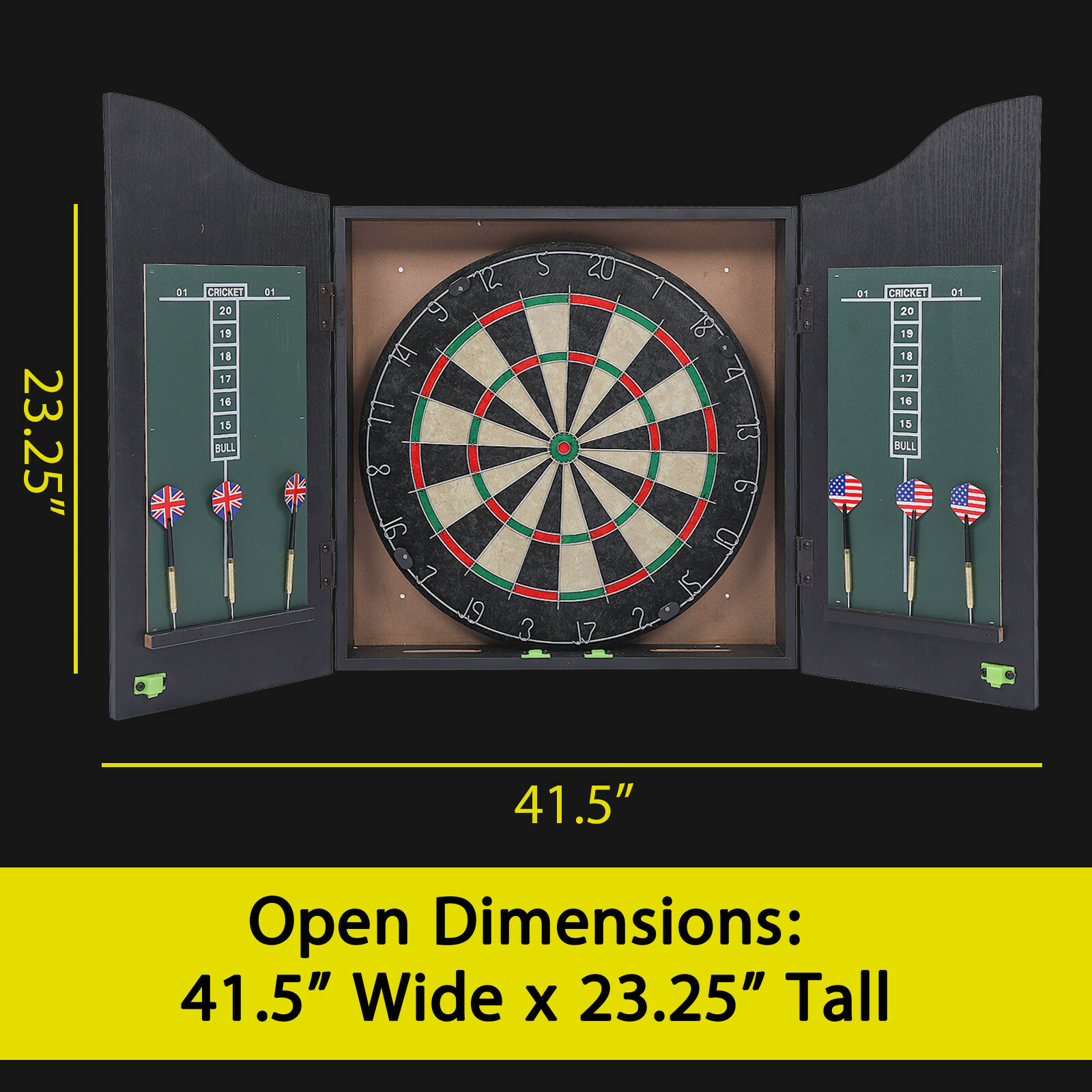 Barrington 40 Inch Dartboard Cabinet Led Lights Drb100 318b For Sale Online Ebay