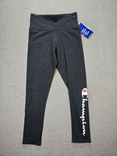 Champion S Black Spellout 7/8 Tight Leggings 1270