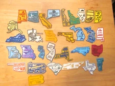 31 pc U.S. State Vintage Magnets
