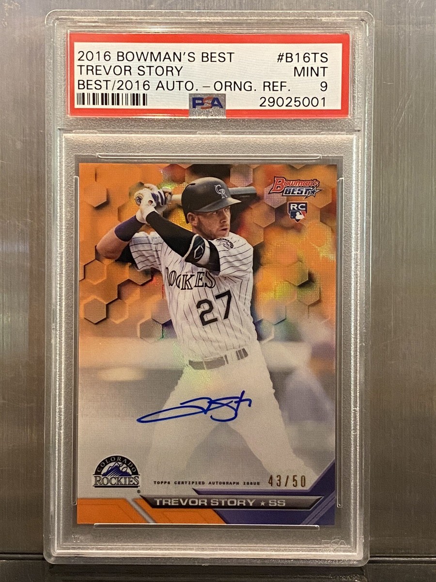 PSA 9 2016 Bowmans Best Auto Orange Re B16TS Rookie TREVOR