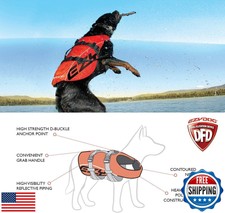 Giubbotto Salvagente Per Cani EzyDog X2 Boost - Taglia S, Colore Blu, Con Manico E Anello D, Galleggiamento Extra