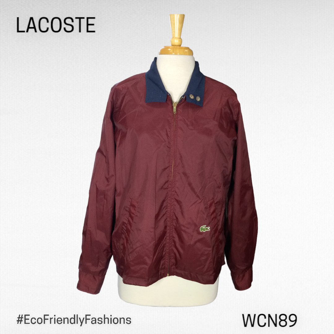 Vintage 70's Izod Lacoste Mens Red & Blue Long Sleeve Reversible