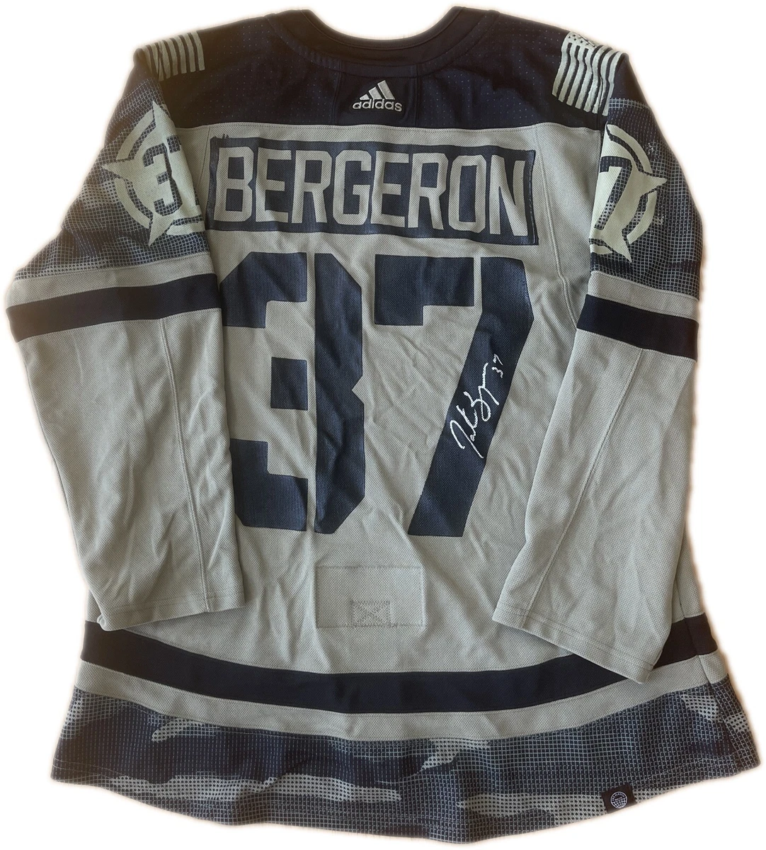 Patrice Bergeron Boston Bruins Autographed Signed Jersey XL COA