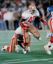 1995 Press Photo William Floyd of the San Francisco 49ers - afx04929