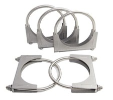 5pc 5id Exhaust Tail Pipe U-bolt Clamp Metal Steel Flange Ss T201 U Bolt Clamp 5pc 5id Exhaust Tail Pipe U-bolt Clamp Metal Steel Flange Ss T201 U Bolt Clamp