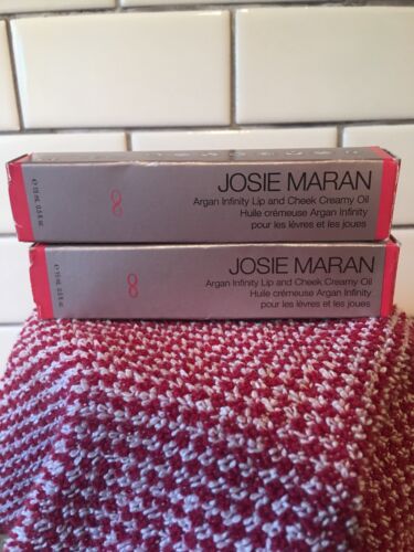 NEW 2 PK Josie Maran Infinity Lip And Cheek Creamy Oil, ENDLESS GUAVA 0.5 oz ea - Picture 1 of 4