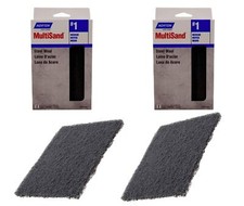 Norton Steel Wool Pads 4 Pack, Grit 1 Medium, 5.5 x 4.4 in Gray