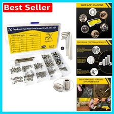 Assorted Grub Screw Set of 240 - Ideal for Fixtures, M3 to M8 Sizes Included